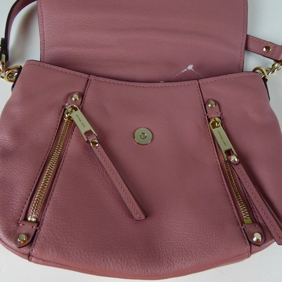 Michael Kors Evie Leather Shoulder Bag Rose Pink - Picture 5 of 8